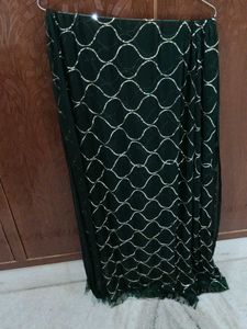 Green & Gold Sequin Scarf