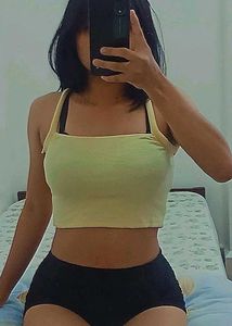 Cute Yellow Crop Top