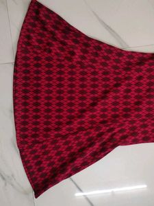 Red Argyle Dress