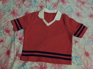 Aesthetic Pink Polo Top