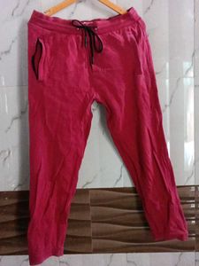 Casual Red Joggers