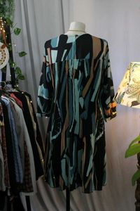 Patterned Midi Dress