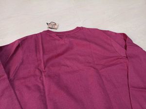 Maroon Crew Neck Sweatshirt, M Size