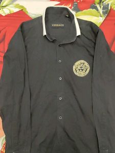 Versace Black Button-Down Shirt