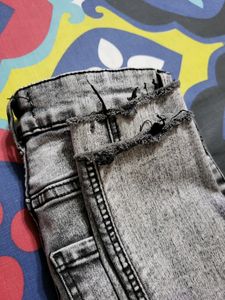 Women Dark Grey Hight Waist Stretcheble Jeans