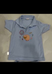 Blue Tshirt And Shorts set
