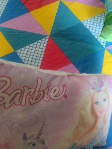 Barbie Cushion With Filling For Kids