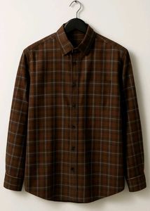 Brown Check Shirt 👔