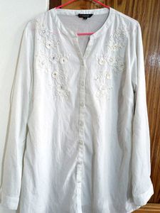 Embroidered White Blouse