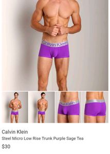 Calvin Klein Purple Boxer Briefs