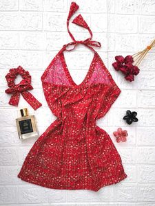 Festive Halter Neck Short Kurti🎀