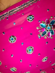 Magenta Saree