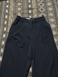 H&amp;M Navy Blue Wide leg trousers