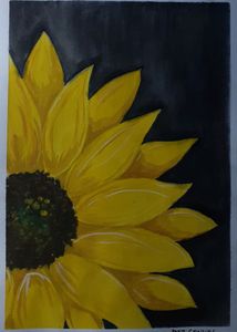 Sunflower Painting With Watercolour. ❤❤