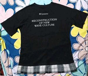 Cute Bear Print Oversized T-Shirt Dress