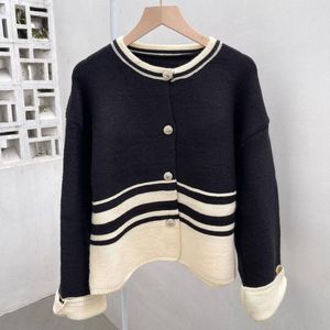 Striped Knit Cardigan