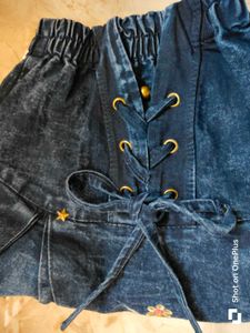 Cute Denim Skirt For Kids 🫐🩷🩵✨