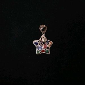 Beautiful Star Pendant with Gemstones