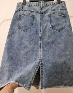 Denim Midi Skirt