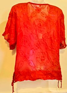 🎁Buy 2 Get 1 Free 🎁Size L/XL Red Embroidered To