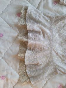 Lace Peplum Top