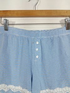 Sky blue and White  Strips Nightsuits(Women&#39;s)
