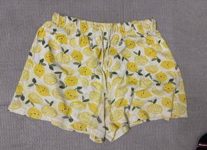 Night Wear Cute Lemon Shorts