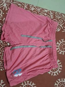 Pink &blue Casual Shorts
