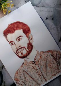 Blood Portrait Painting