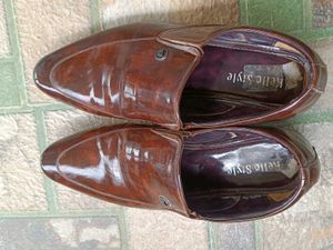 Hello Style Brown Formal Shoes