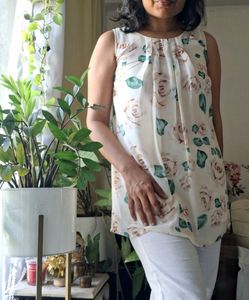 AllenSolly Top: vintage florals vibes