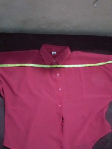 Red Sheer Blouse