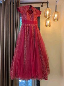Pink Floor Length Gown