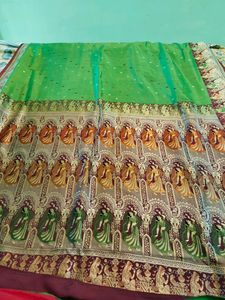 Mulberry Silk Thread Woven Banarsi Saree