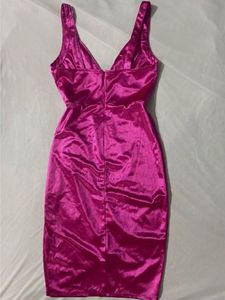 Fushia Pink Corset Bodycon Dress