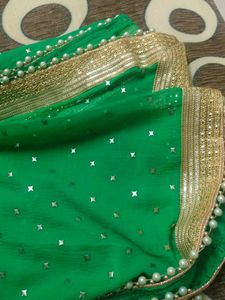 Green Choli Dupatta