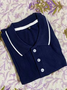 Navy Blue Polo Shirt M Size
