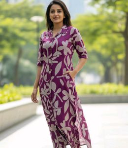 Floral Print Kurta