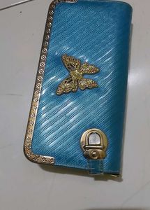 Blue Clutch Bag