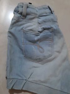 Denim Distressed Shorts