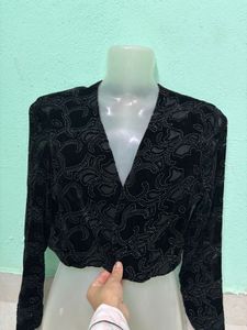 Velvet Cropped Bolero 🖤