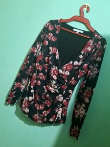 Floral Print Long Sleeve Top