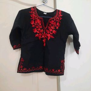 Brand new Chikan work emboridery kurta for kids