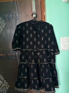 Black Printed Kurti