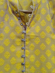 Gold Patterned Kurta