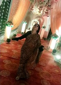 Leopard Print Saree Without Blouse