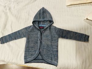 Hooded Knit Cardigan