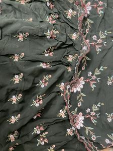 Embroidered Green Kurta