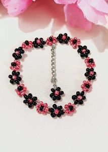 &#34; Beaded Flower Bracelet - Handmade With Love &#34;