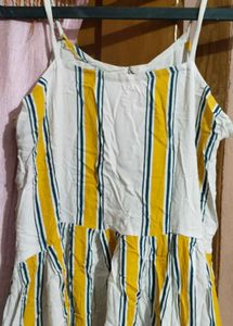 Striped Button-Down Top